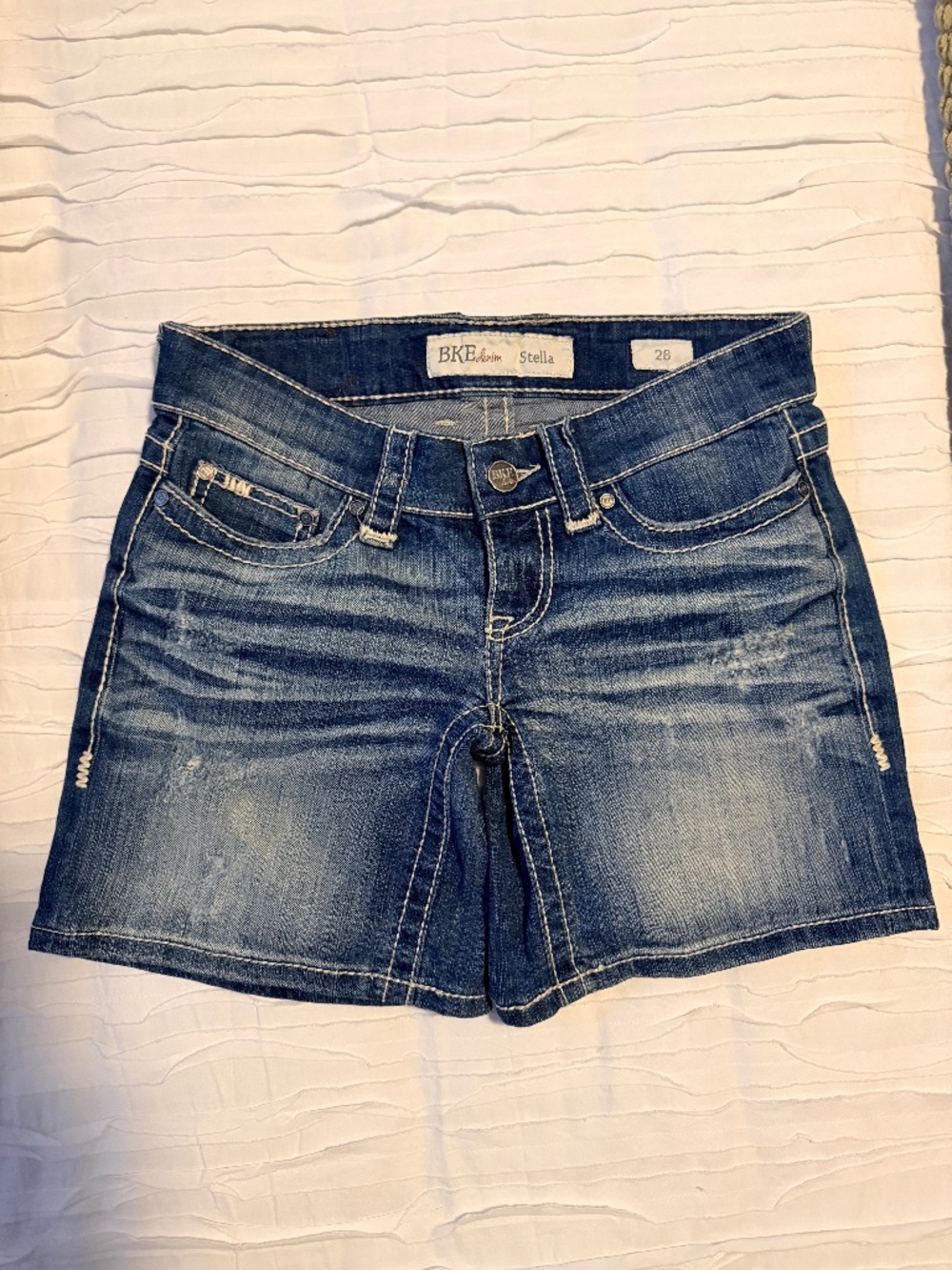 BKE Stella low rise stretch shorts 26 Y2K